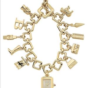 Burberry rare charm watch sterling silver